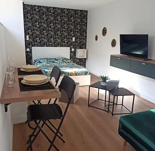 Superbe Studio Avec Cour Et Parking Gratuit A 5 Min Du Chateau شقة قرقشونه