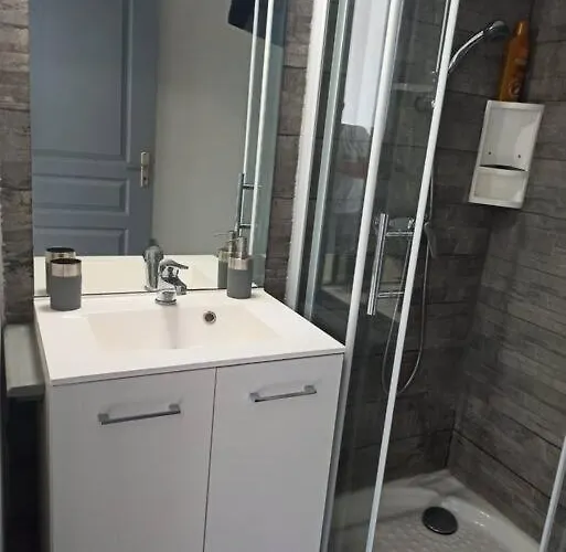 Superbe Studio Avec Cour Et Parking Gratuit A 5 Min Du Chateau *