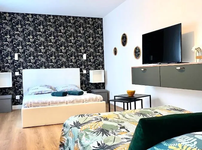 Superbe Studio Avec Cour Et Parking Gratuit A 5 Min Du Chateau *