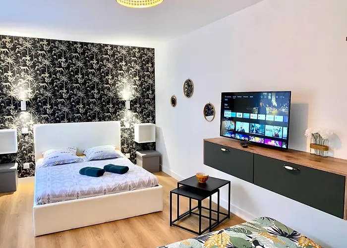 Superbe Studio Avec Cour Et Parking Gratuit A 5 Min Du Chateau